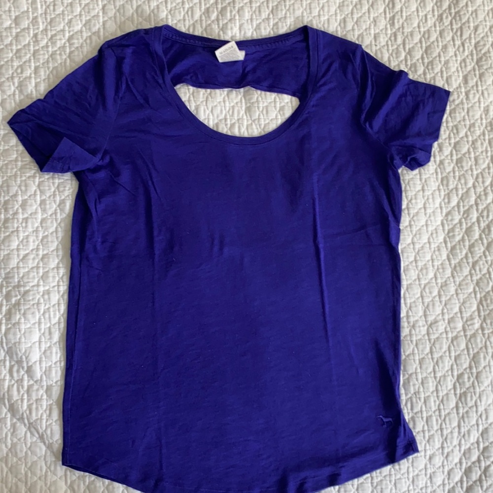 PINK Tee Back Cutout Detail